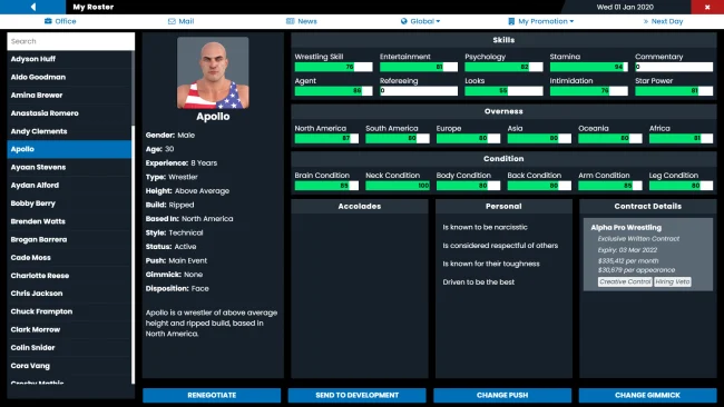 Pro Wrestling Sim PC Screenshot